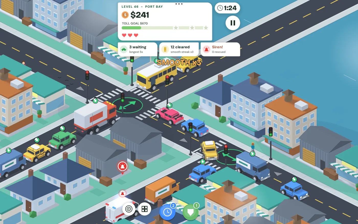 Traffic City on a tablet: a wide view of the Port Bay harbour junctions