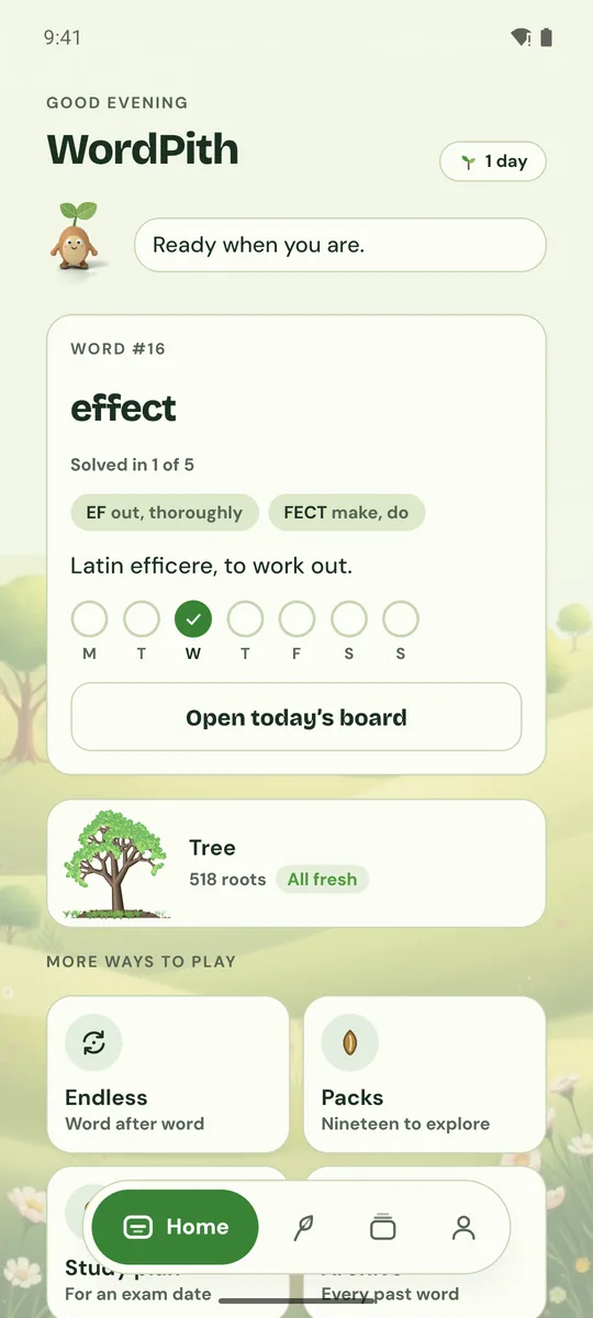 WordPith: today's word