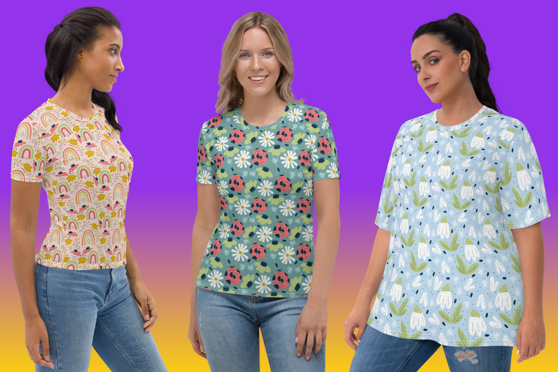 Shop the Best Scandinavian Spring Floral T-Shirts, Perfect for Casual Everyday Wear