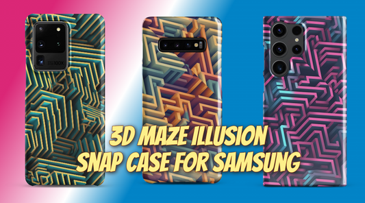 Enhance Your Phone's Style with 3D Patterns Snap Case for Samsung