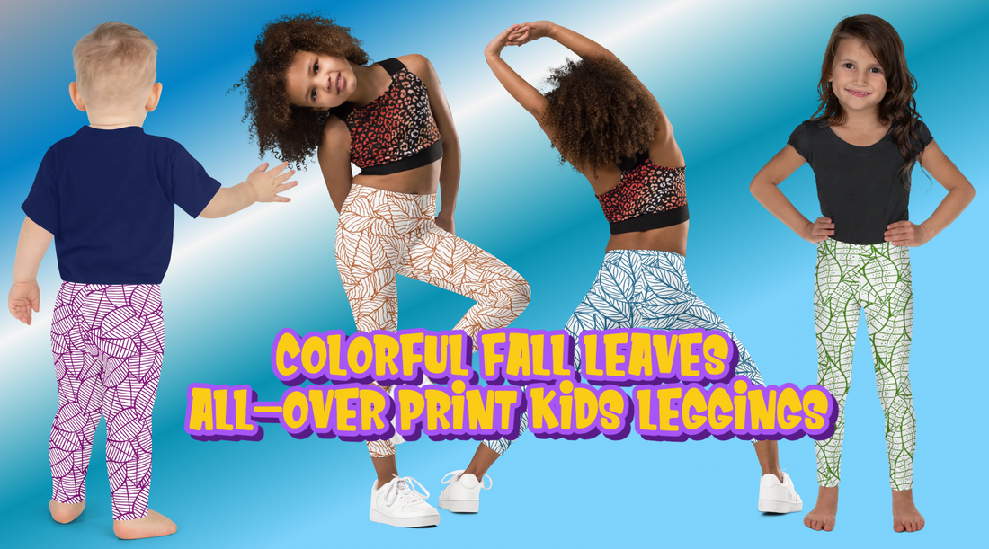 Unleash Your Kid's Style with Colorful Fall Leaf Leggings