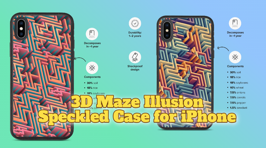 Enhance Your iPhone Experience with the 3D Maze Illusion: The Ultimate Speckled Case