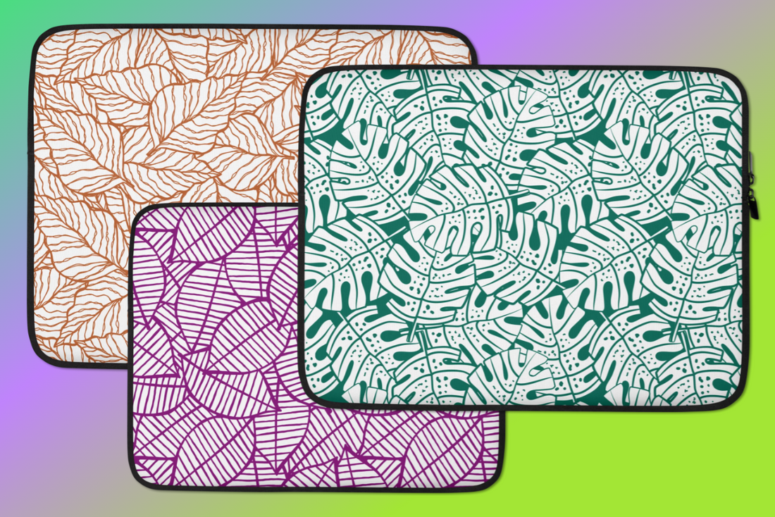 Get a Snug and Water-Resistant Fit with Our Colorful Fall Leaves Laptop Sleeves