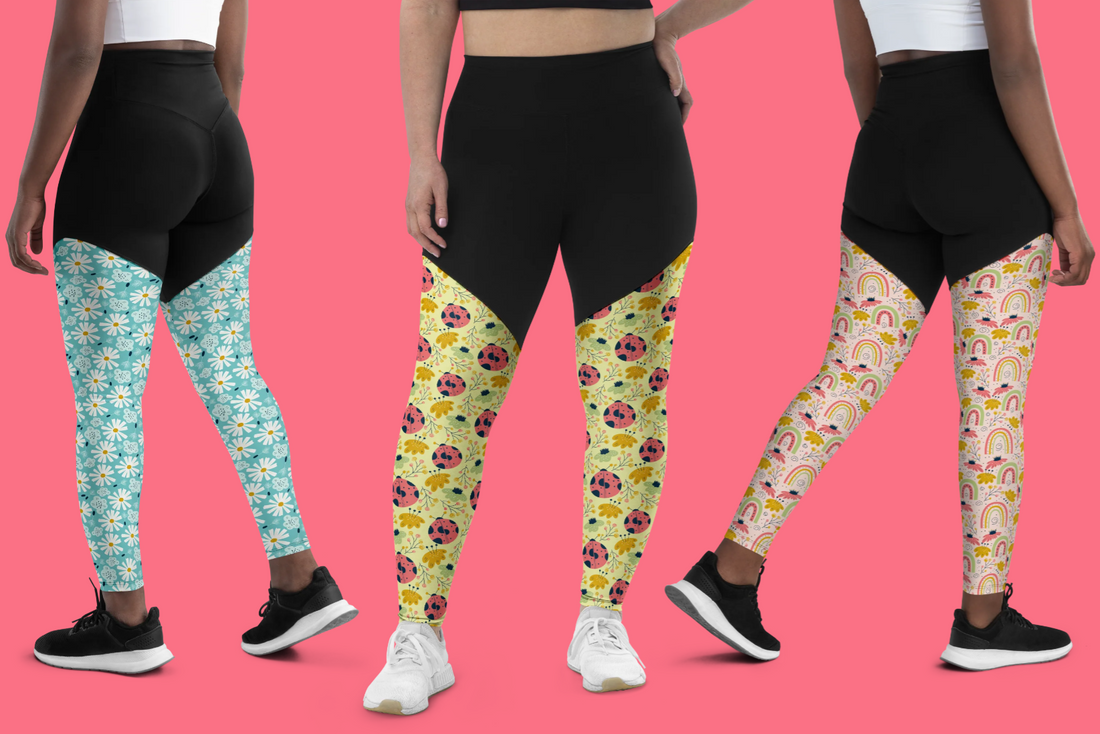 Stay Stylish and Comfortable this Spring Season with Scandinavian Spring Floral Sports Leggings