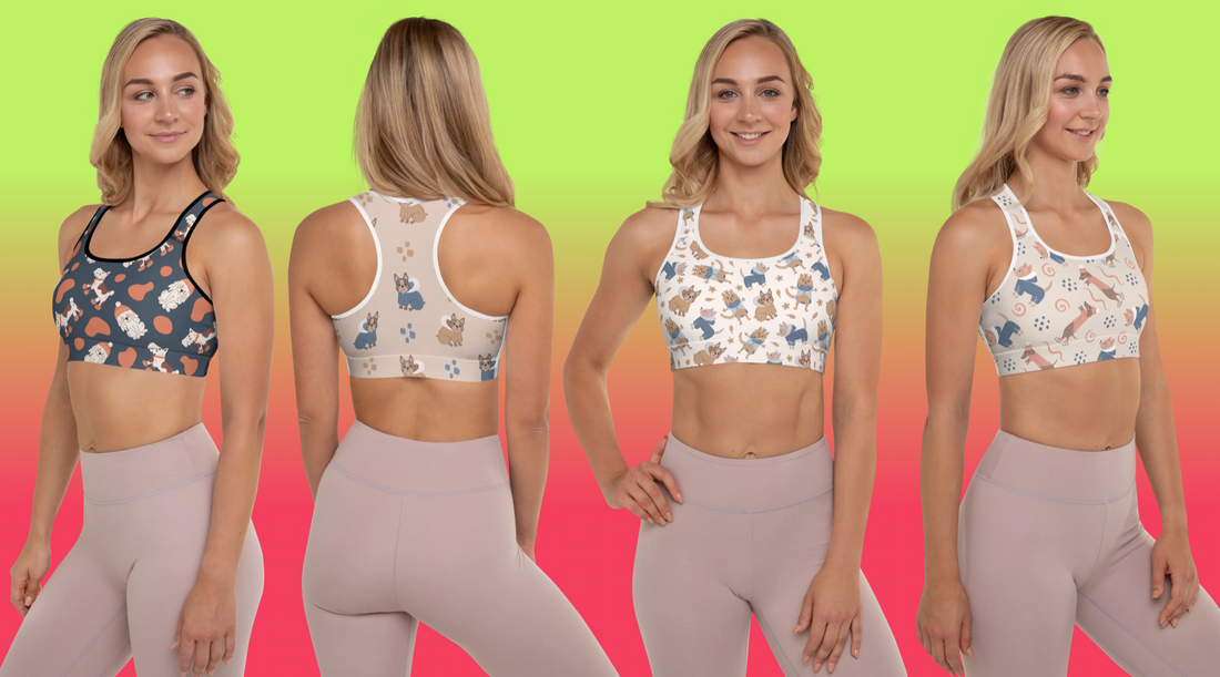 Get Ready to Work Out with the Padded Cozy Dogs Sports Bra