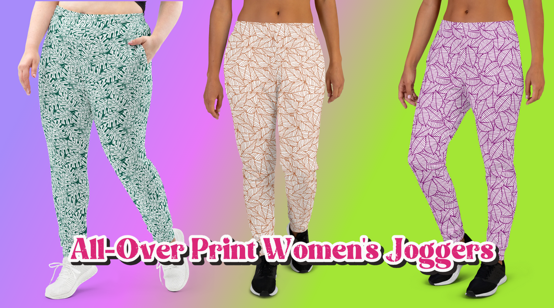 Stay Cozy and Chic This Fall with All-Over Print Women's Joggers