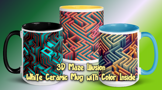 Colored Mug Craze: How the 3D Maze Illusion Adds a Pop of Color to Your Day!