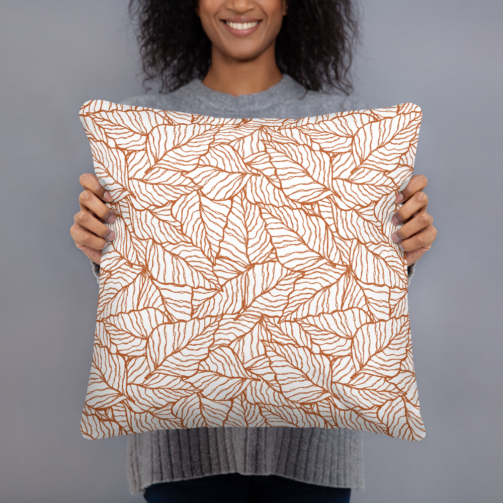 Colorful Fall Leaves | Seamless Patterns | All-Over Print Basic Pillow - #1