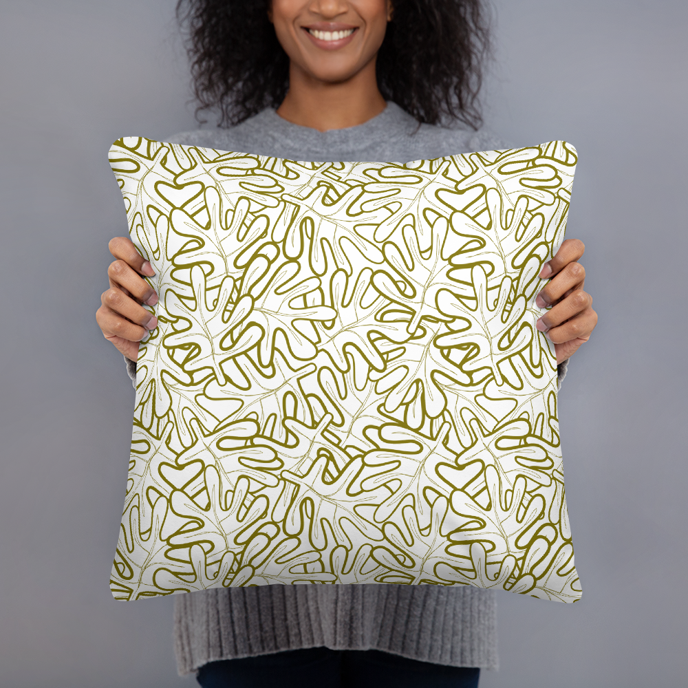 Colorful Fall Leaves | Seamless Patterns | All-Over Print Basic Pillow - #2