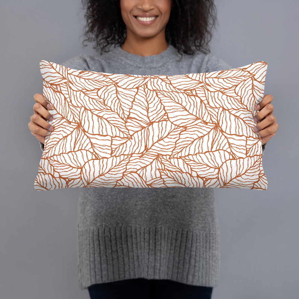 Colorful Fall Leaves | Seamless Patterns | All-Over Print Basic Pillow - #1