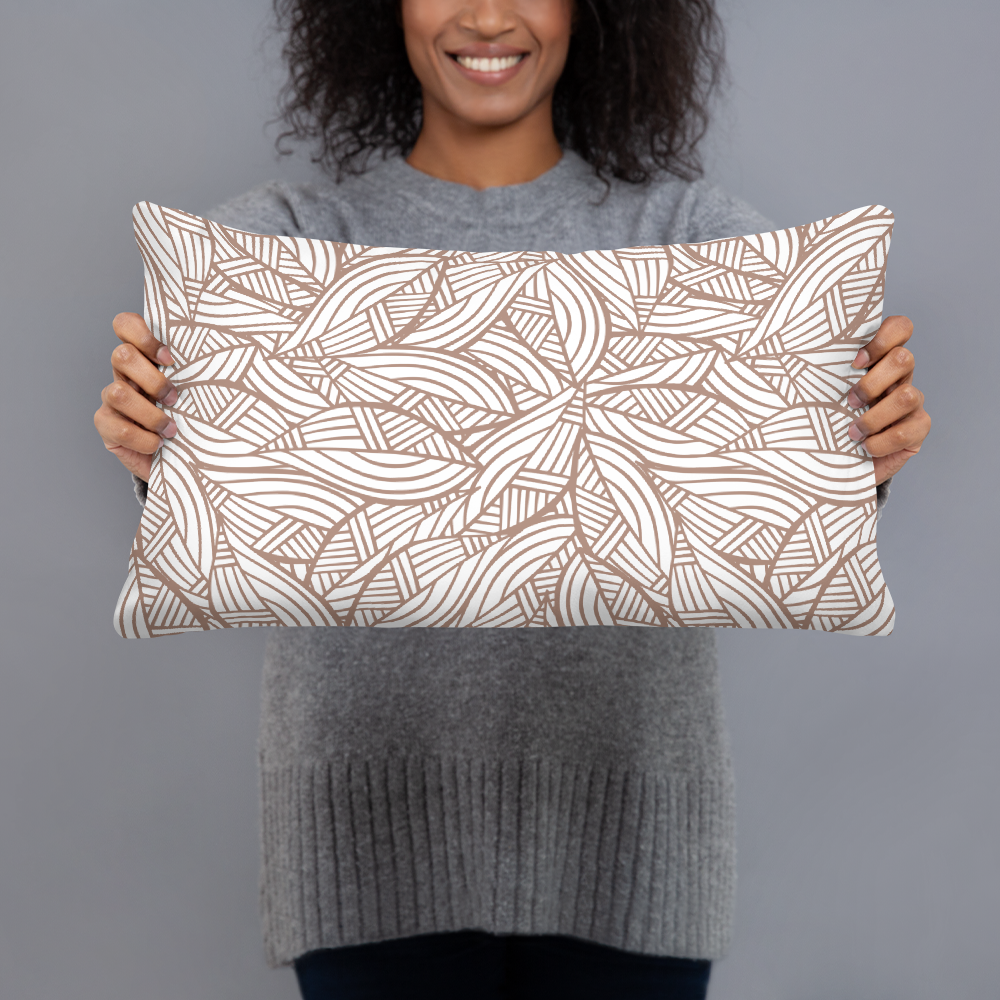 Colorful Fall Leaves | Seamless Patterns | All-Over Print Basic Pillow - #3