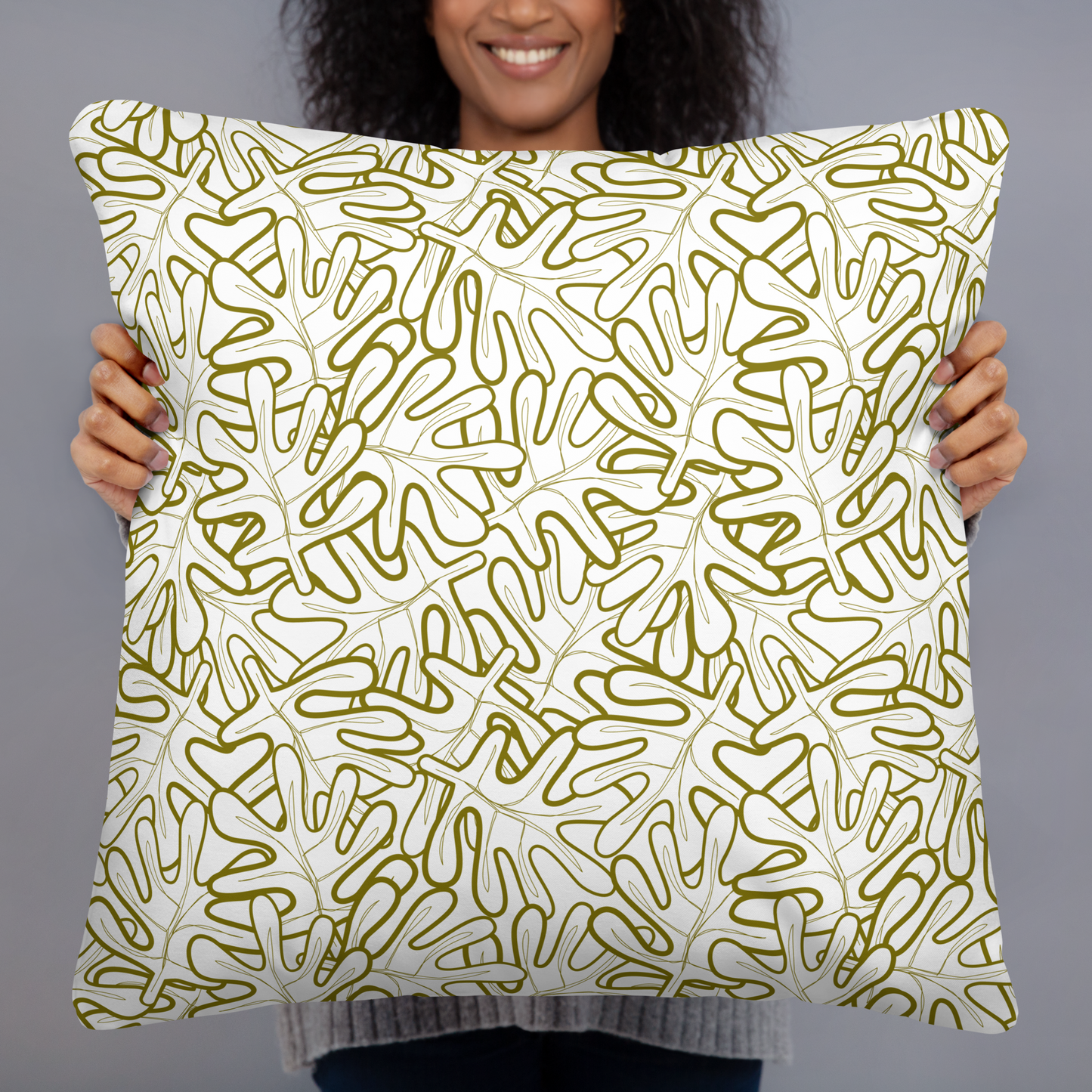 Colorful Fall Leaves | Seamless Patterns | All-Over Print Basic Pillow - #2