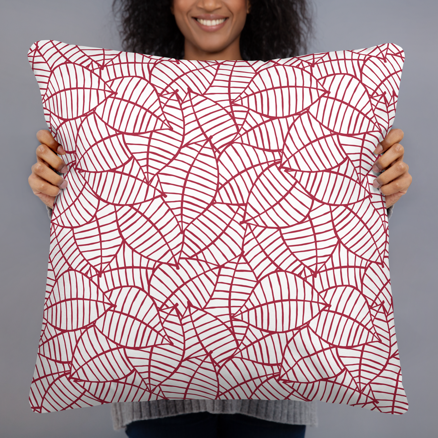 Colorful Fall Leaves | Seamless Patterns | All-Over Print Basic Pillow - #8