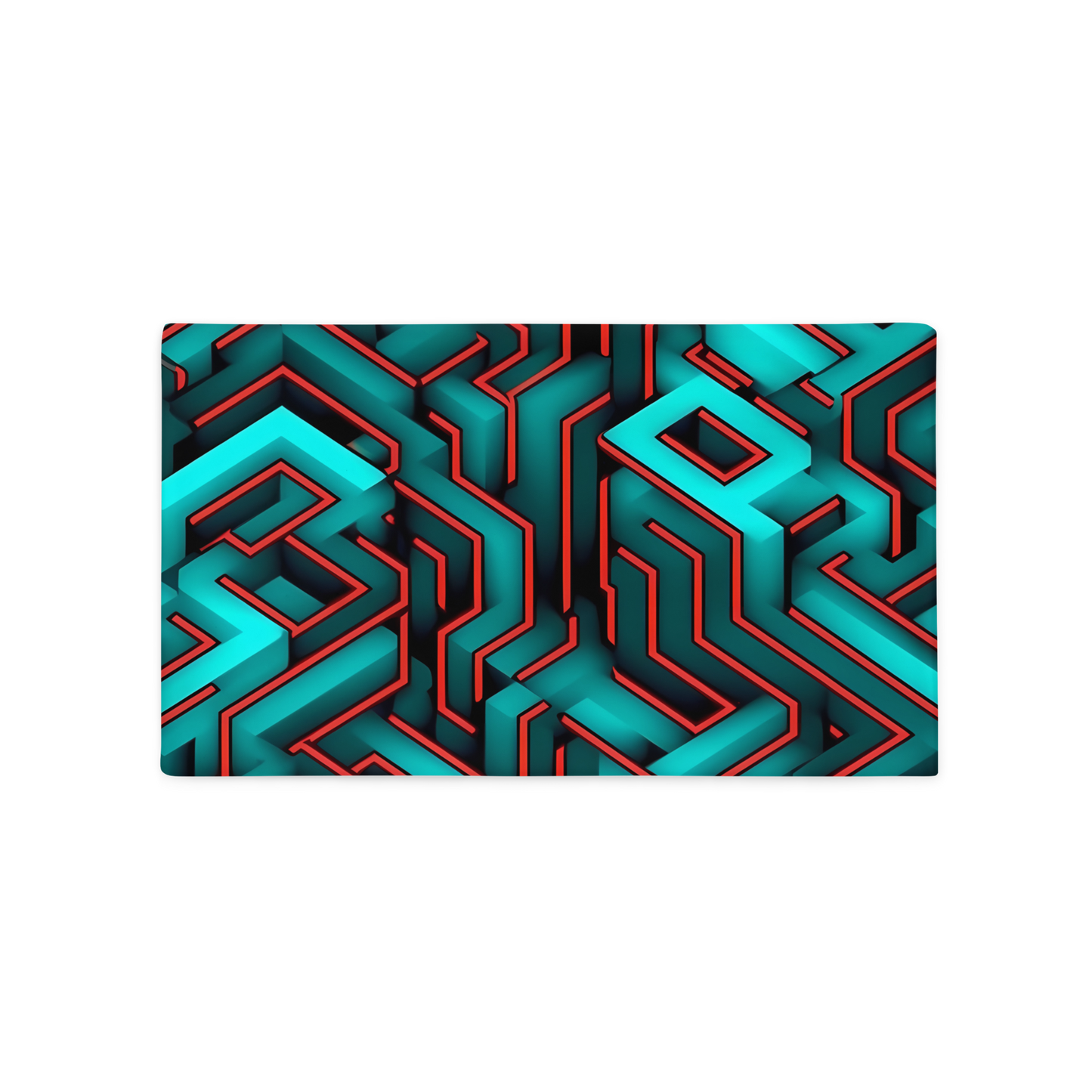 3D Maze Illusion | 3D Patterns | All-Over Print Basic Pillow Case - #2