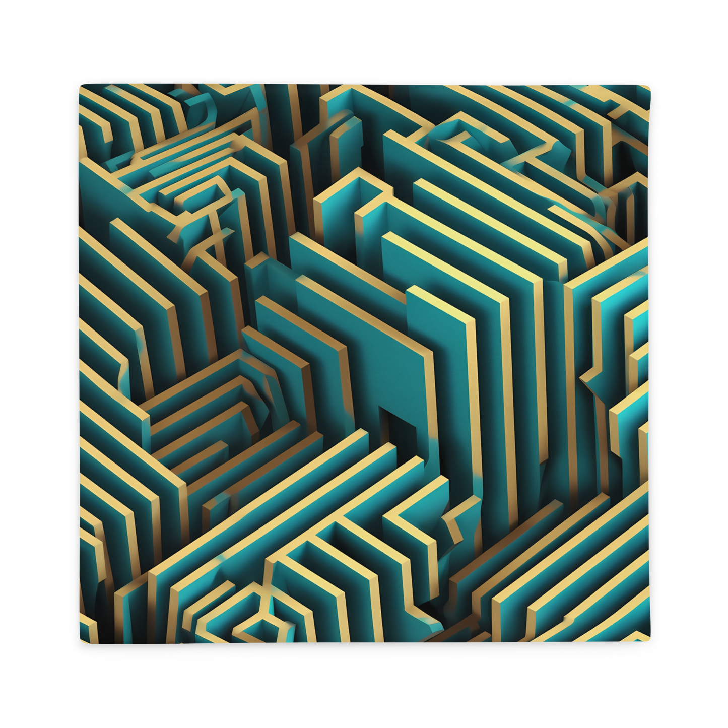 3D Maze Illusion | 3D Patterns | All-Over Print Basic Pillow Case - #5