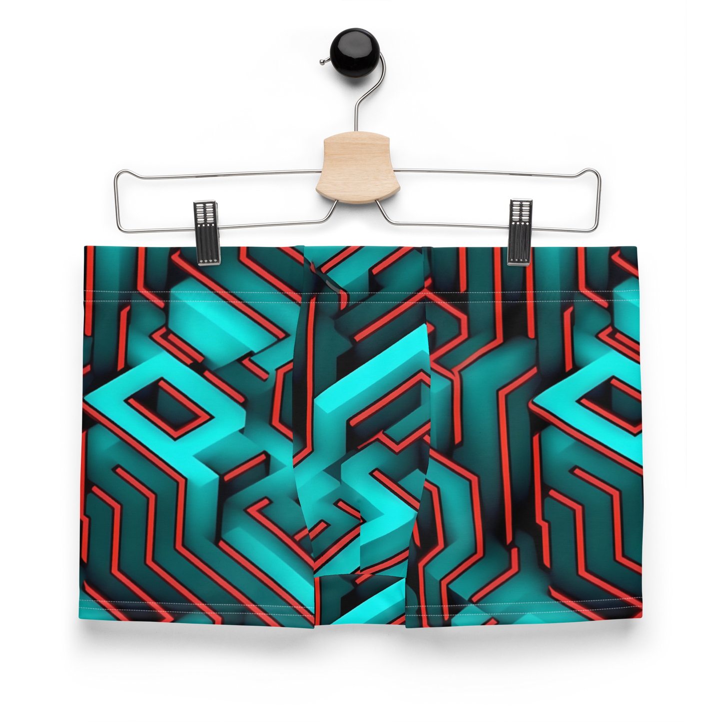 3D Maze Illusion | 3D Patterns | All-Over Print Boxer Briefs - #2