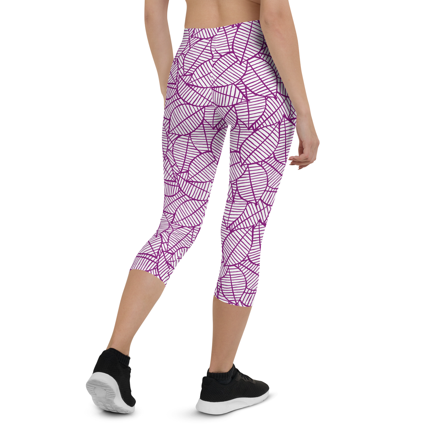 Colorful Fall Leaves | Seamless Patterns | All-Over Print Capri Leggings - #7