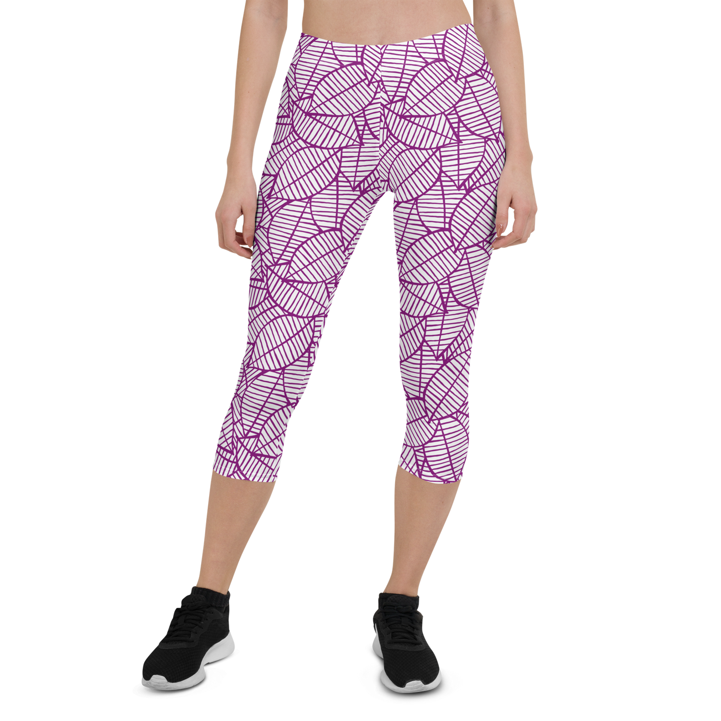 Colorful Fall Leaves | Seamless Patterns | All-Over Print Capri Leggings - #7