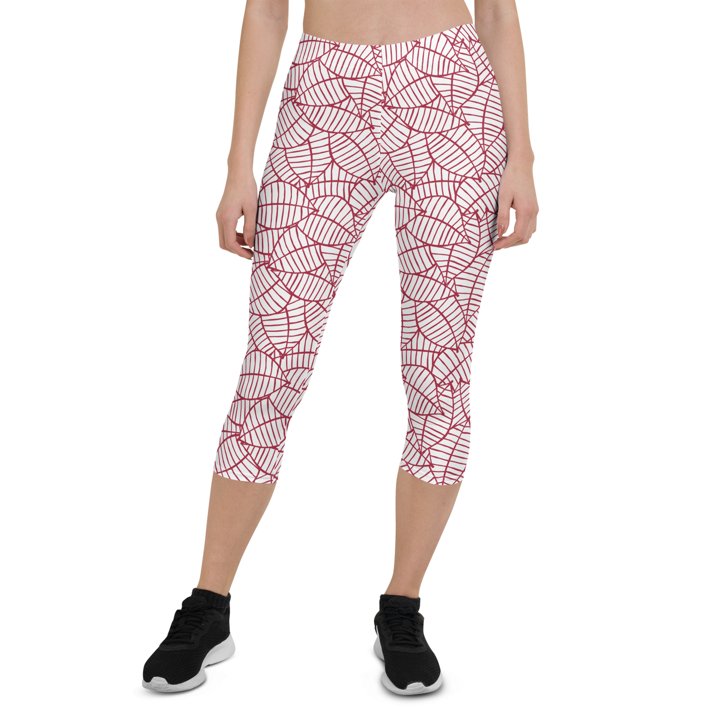 Colorful Fall Leaves | Seamless Patterns | All-Over Print Capri Leggings - #8