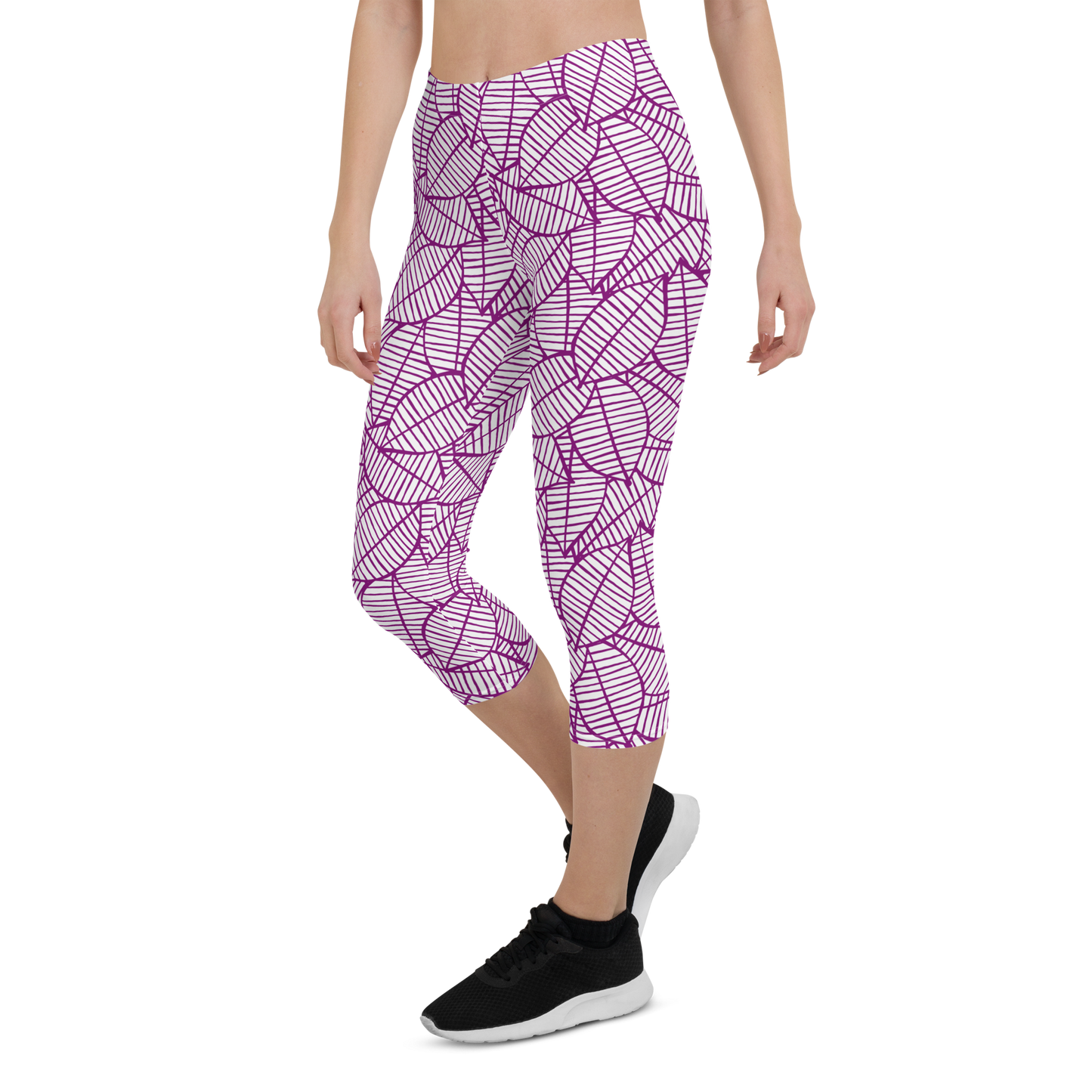 Colorful Fall Leaves | Seamless Patterns | All-Over Print Capri Leggings - #7