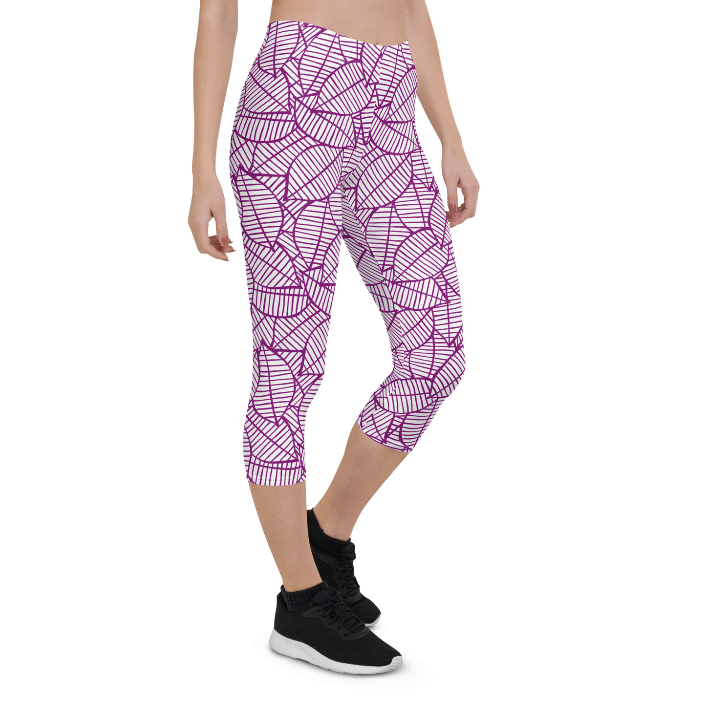 Colorful Fall Leaves | Seamless Patterns | All-Over Print Capri Leggings - #7