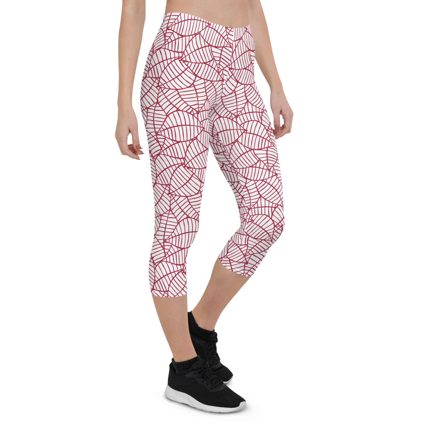 Colorful Fall Leaves | Seamless Patterns | All-Over Print Capri Leggings - #8