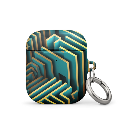 3D Maze Illusion | 3D Patterns | All-Over Print Case for AirPods - #5
