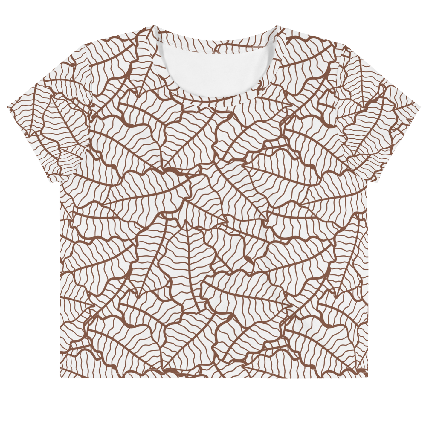 Colorful Fall Leaves | Seamless Patterns | All-Over Print Crop Tee - #5