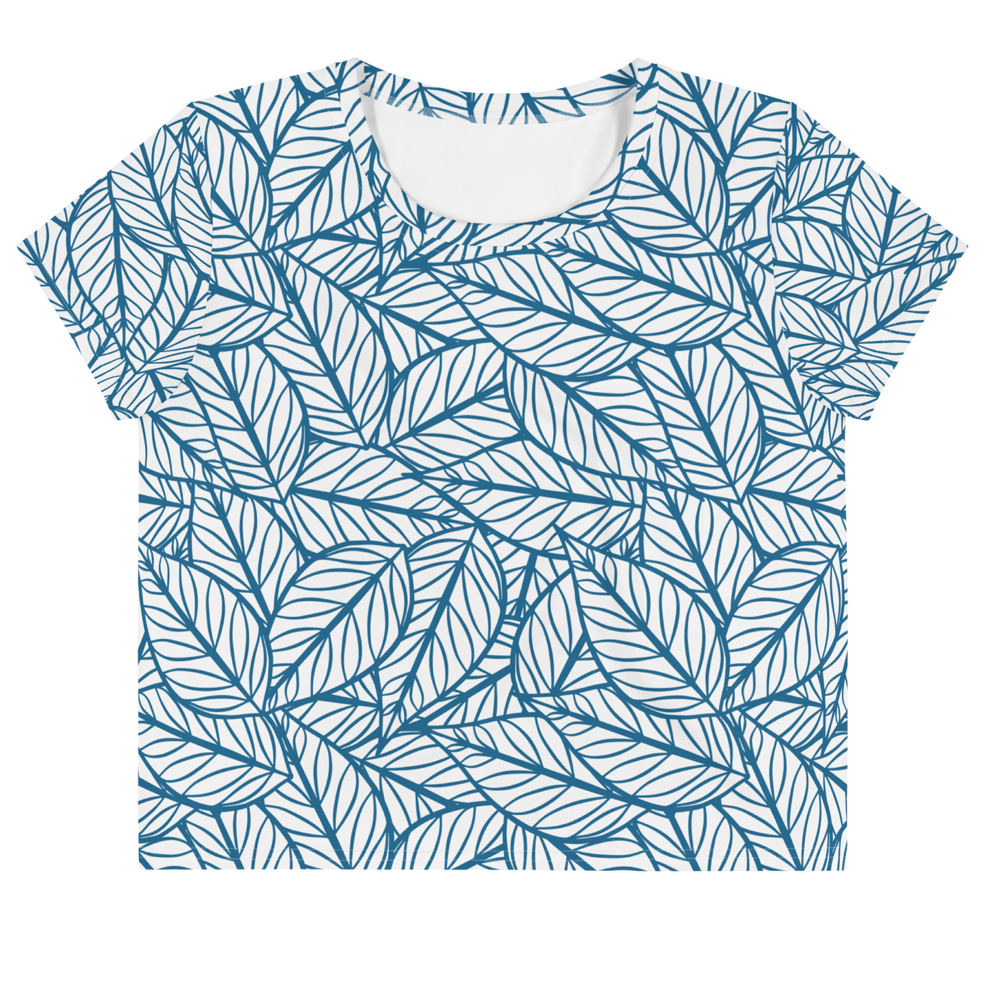 Colorful Fall Leaves | Seamless Patterns | All-Over Print Crop Tee - #10