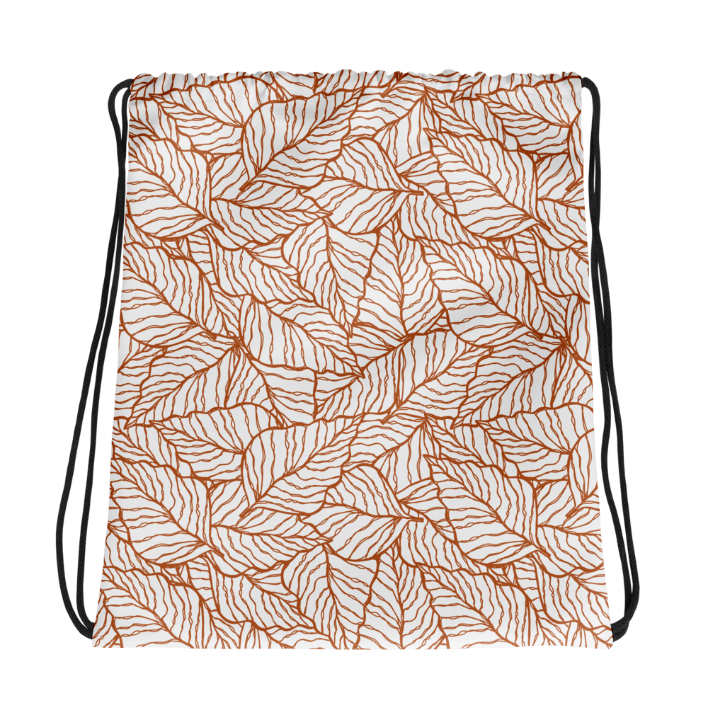 Colorful Fall Leaves | Seamless Patterns | All-Over Print Drawstring Bag - #1