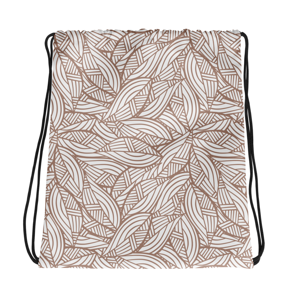 Colorful Fall Leaves | Seamless Patterns | All-Over Print Drawstring Bag - #3