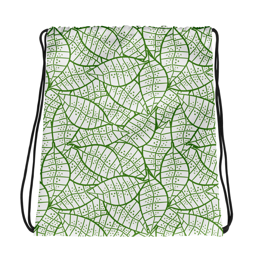 Colorful Fall Leaves | Seamless Patterns | All-Over Print Drawstring Bag - #4