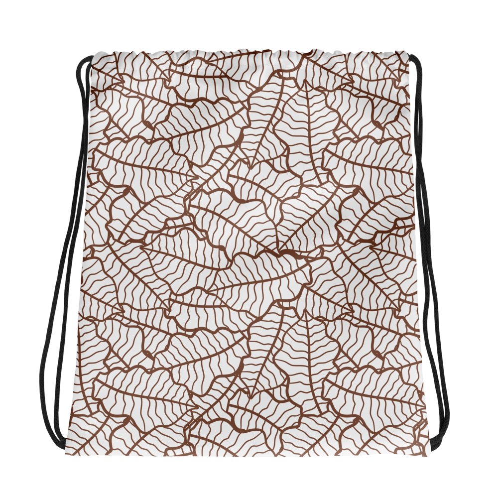 Colorful Fall Leaves | Seamless Patterns | All-Over Print Drawstring Bag - #5