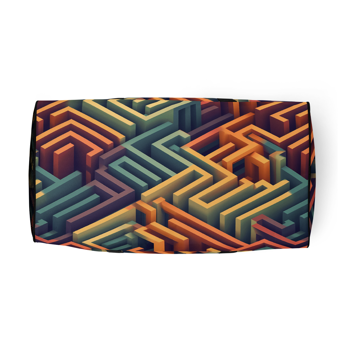 3D Maze Illusion | 3D Patterns | All-Over Print Duffle Bag - #3