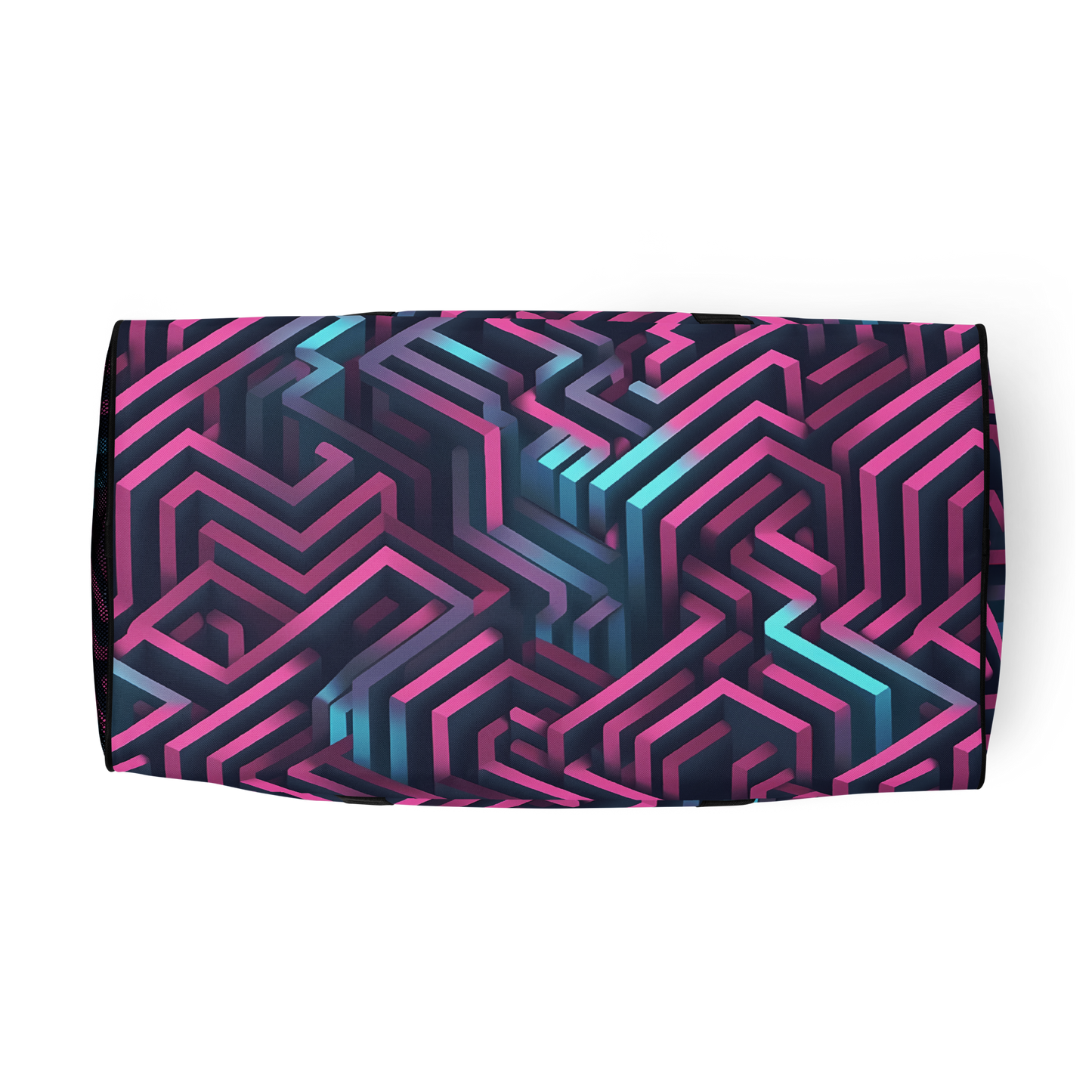 3D Maze Illusion | 3D Patterns | All-Over Print Duffle Bag - #4