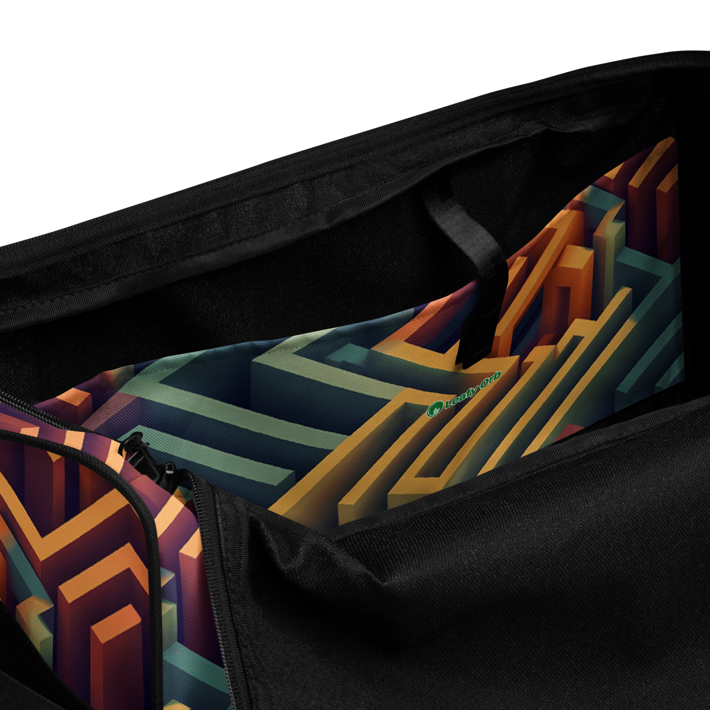 3D Maze Illusion | 3D Patterns | All-Over Print Duffle Bag - #3