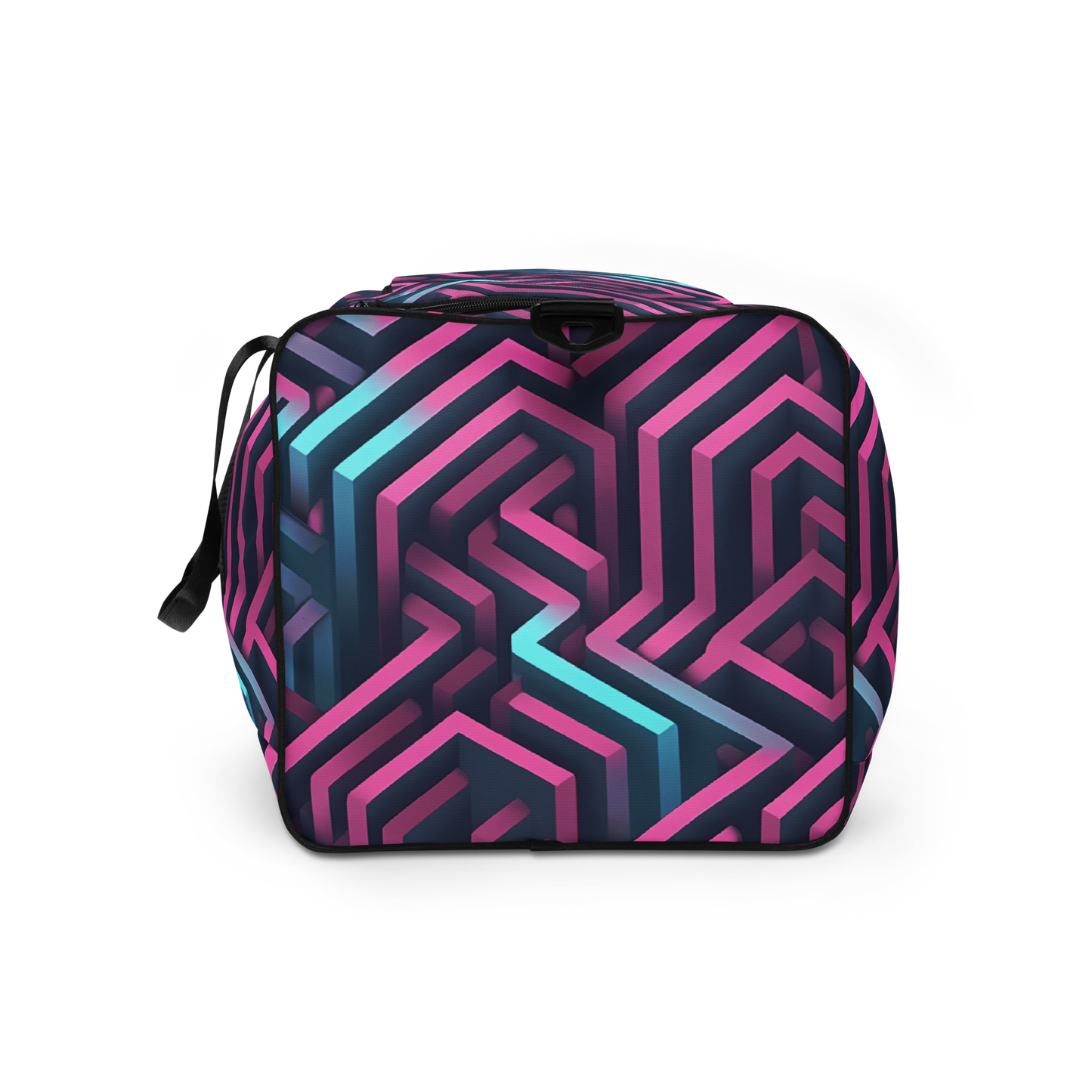 3D Maze Illusion | 3D Patterns | All-Over Print Duffle Bag - #4