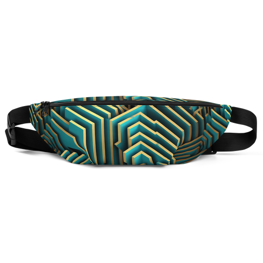3D Maze Illusion | 3D Patterns | All-Over Print Fanny Pack - #5