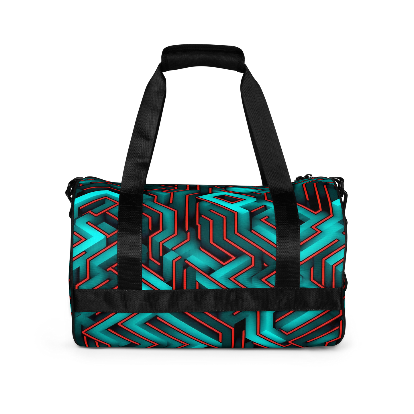 3D Maze Illusion | 3D Patterns | All-Over Print Gym Bag - #2