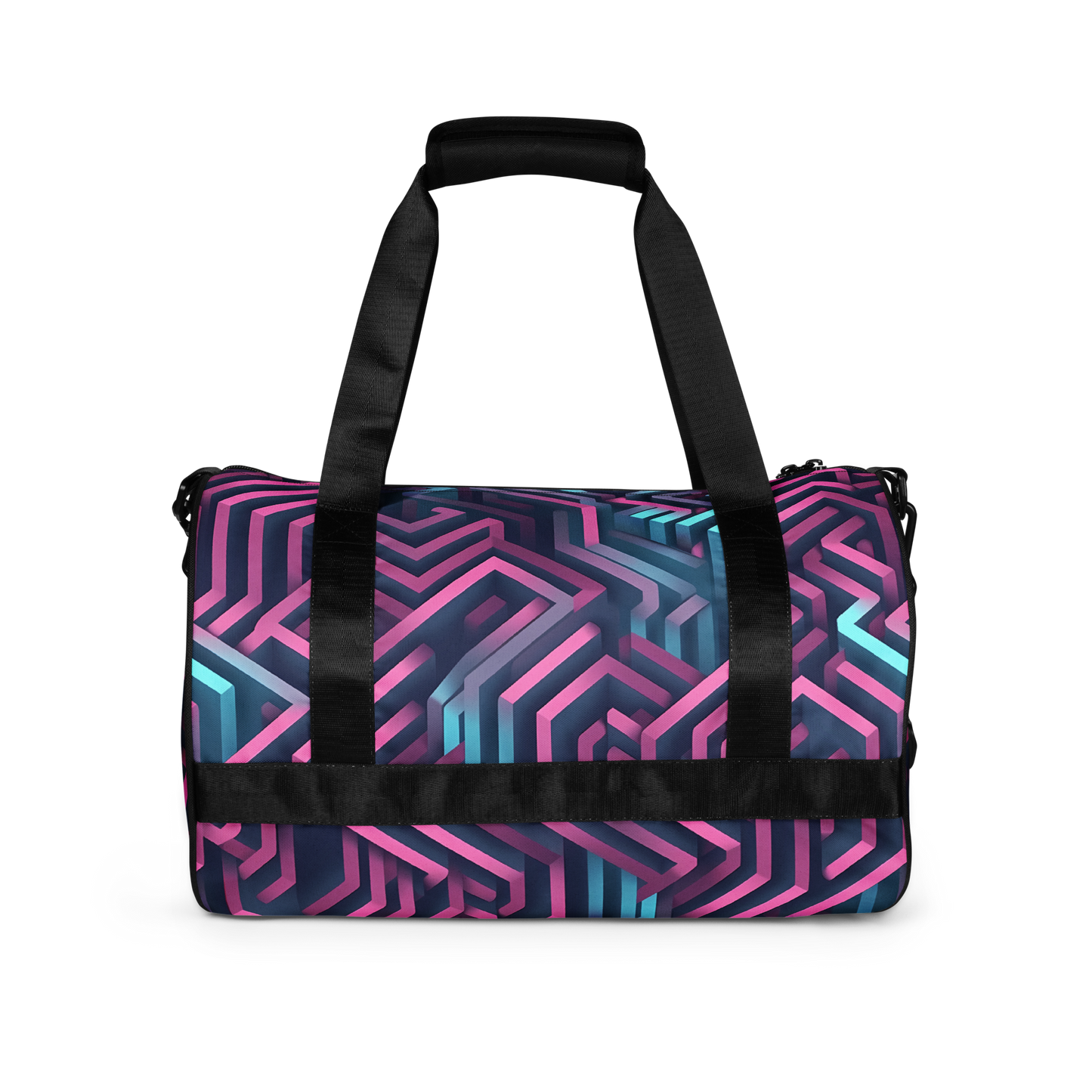 3D Maze Illusion | 3D Patterns | All-Over Print Gym Bag - #4