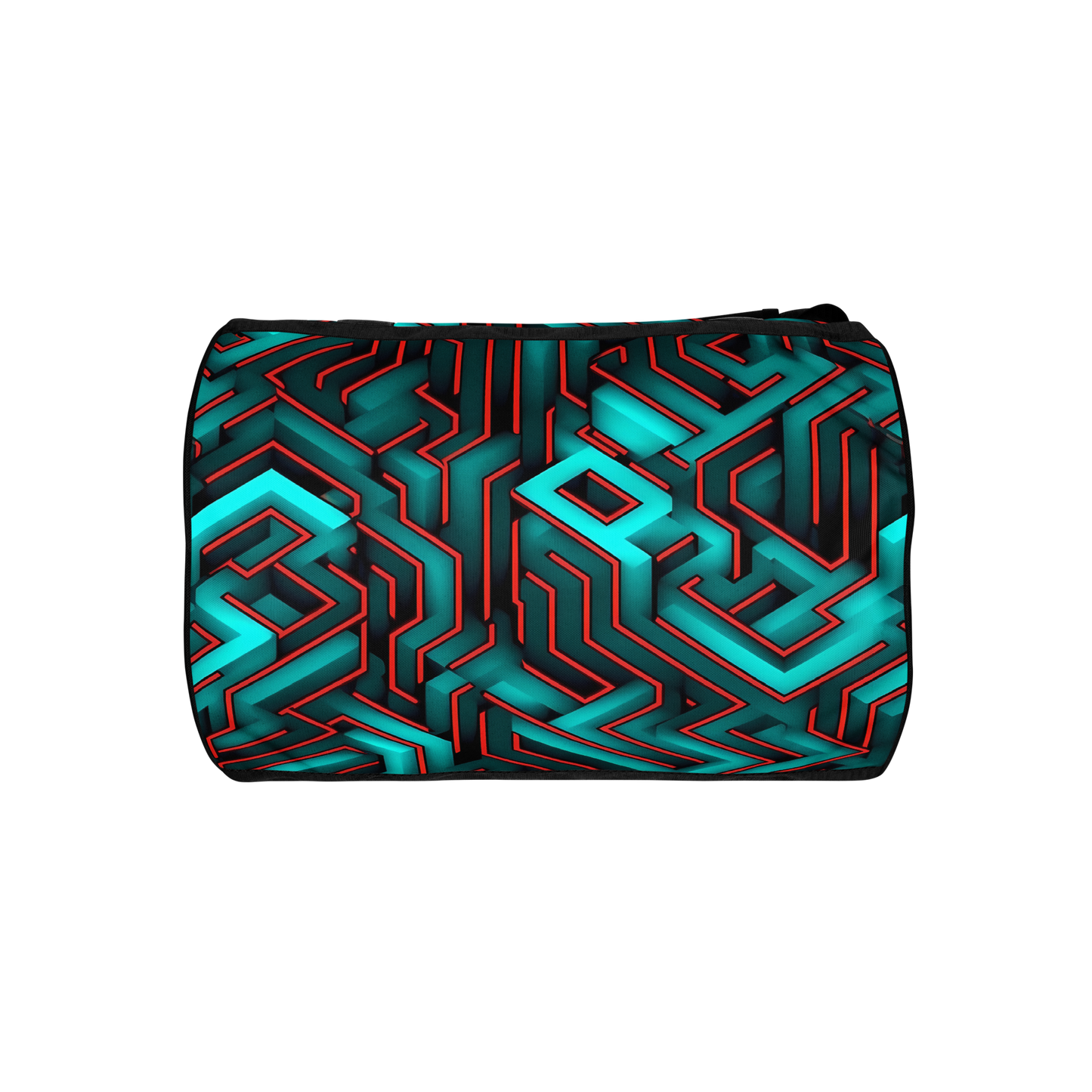 3D Maze Illusion | 3D Patterns | All-Over Print Gym Bag - #2