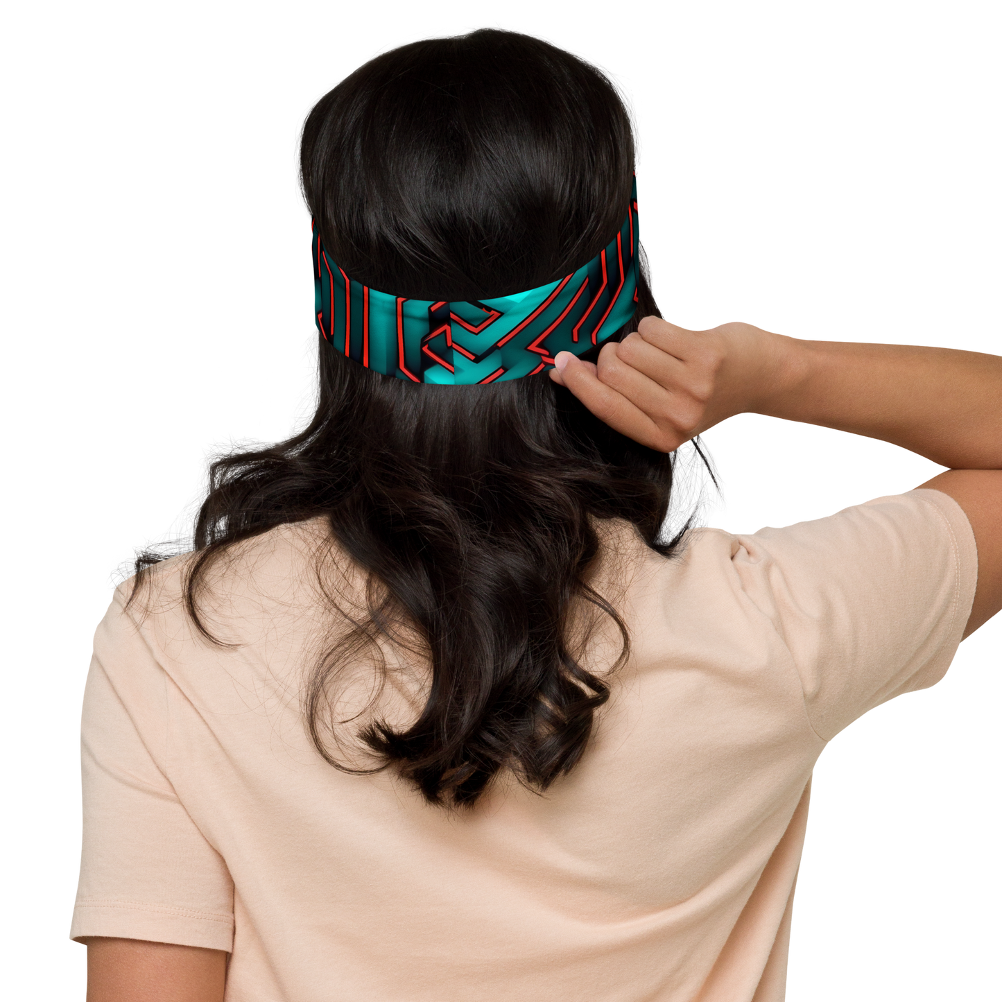 3D Maze Illusion | 3D Patterns | All-Over Print Headband - #2