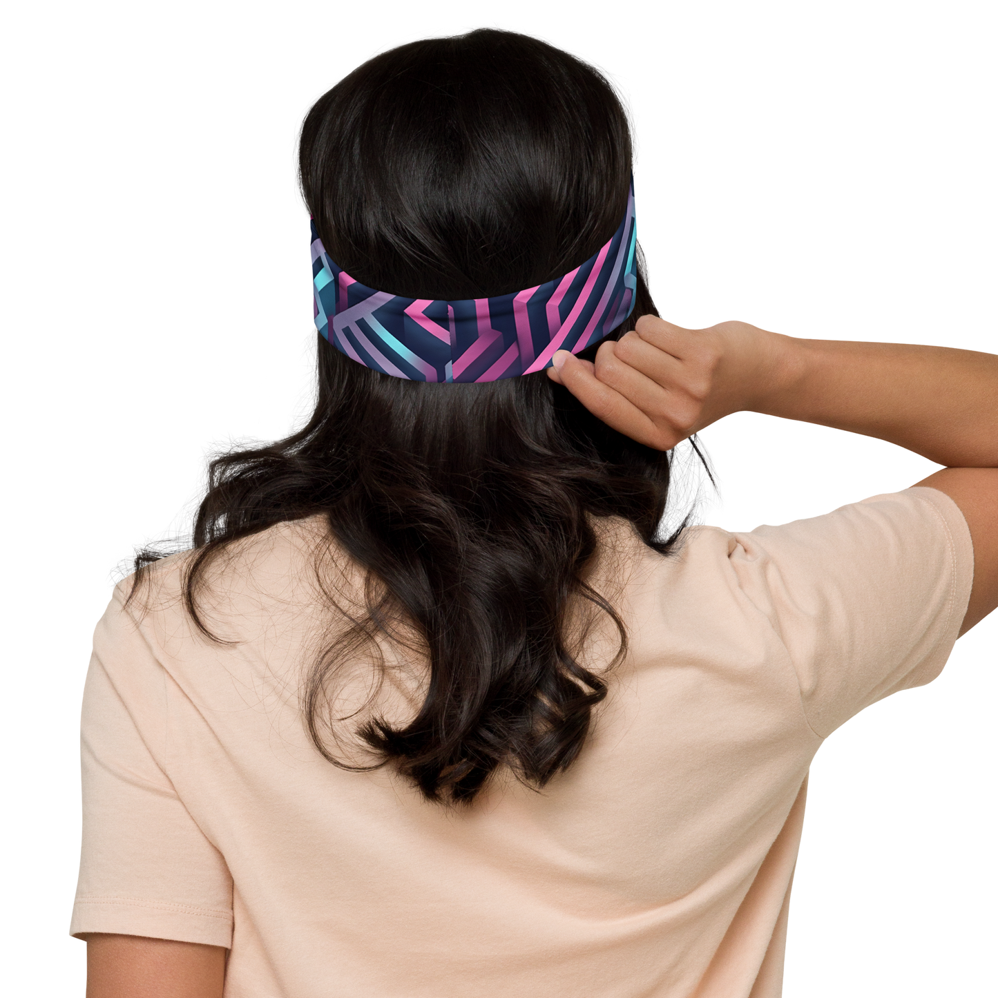 3D Maze Illusion | 3D Patterns | All-Over Print Headband - #4