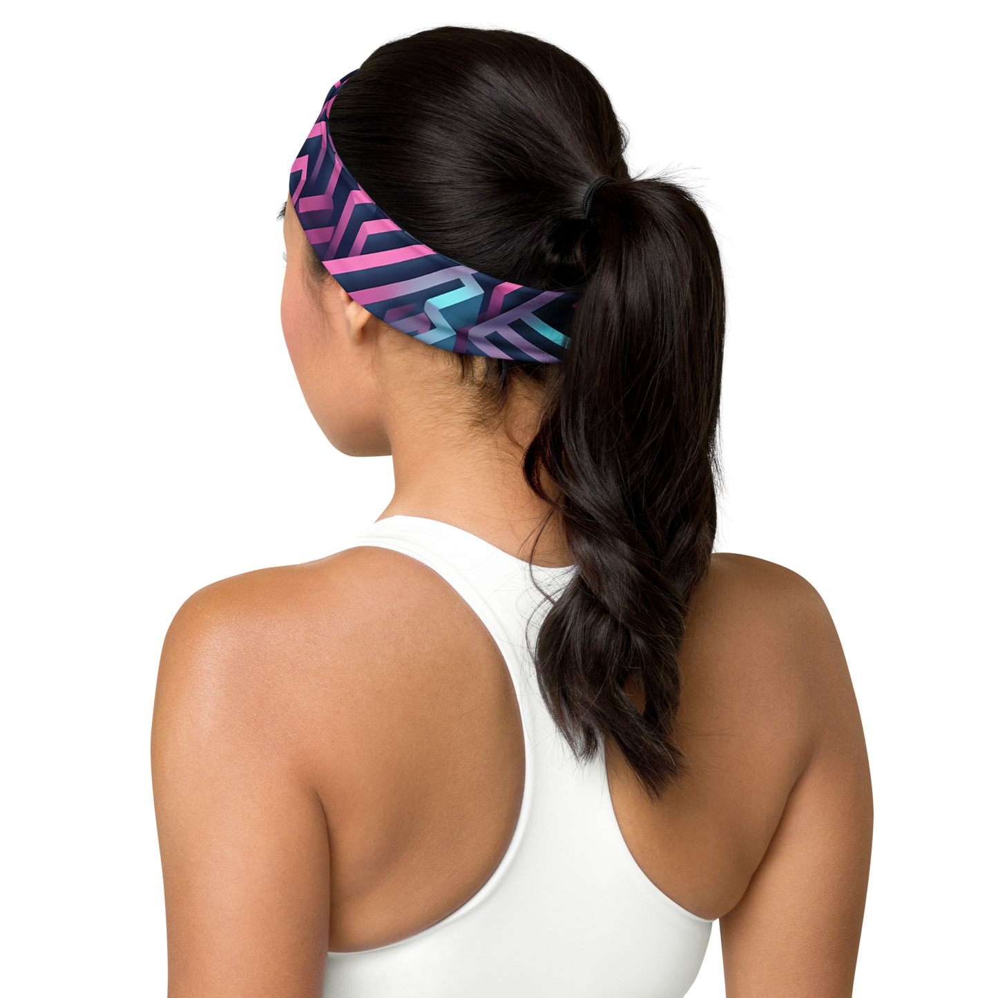 3D Maze Illusion | 3D Patterns | All-Over Print Headband - #4