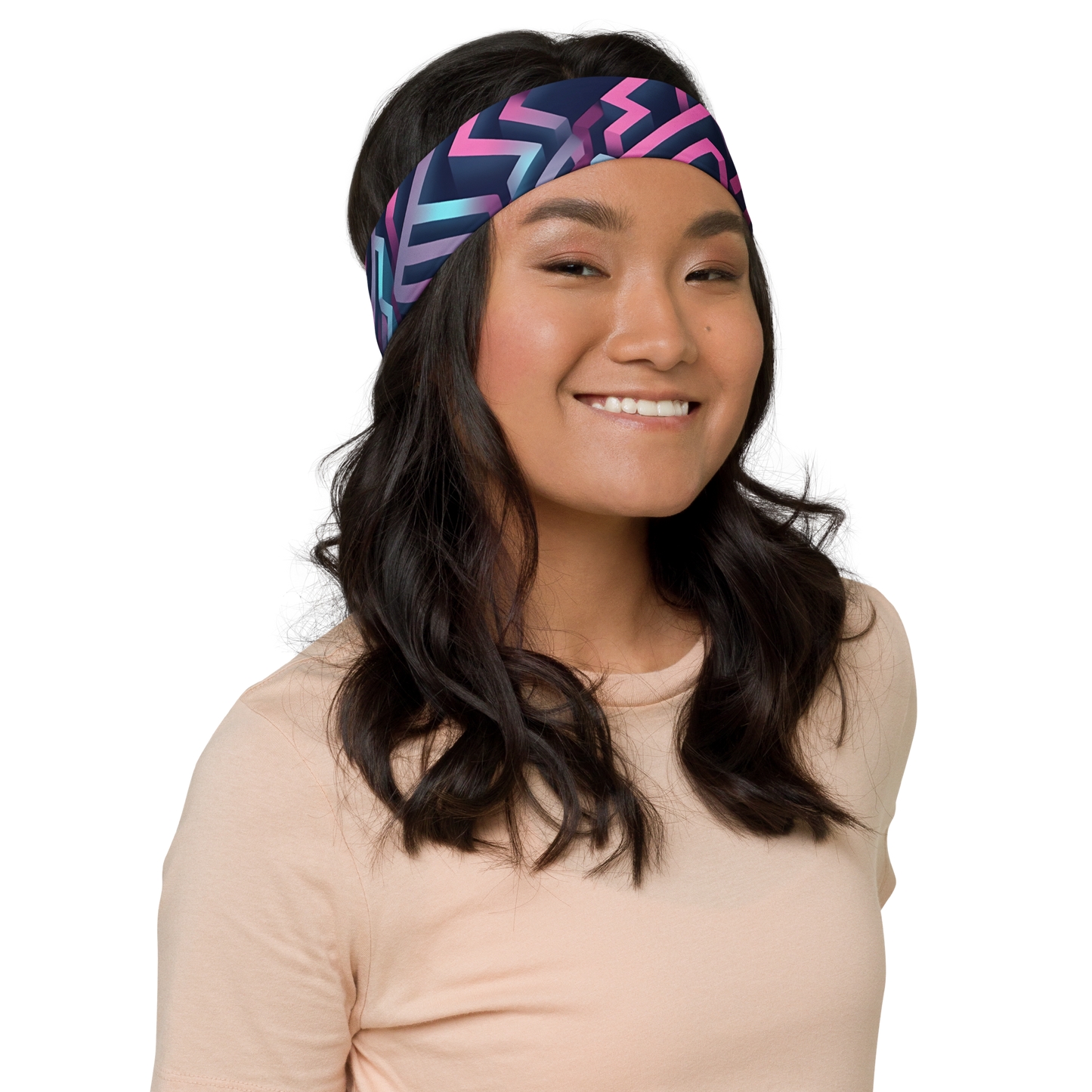 3D Maze Illusion | 3D Patterns | All-Over Print Headband - #4