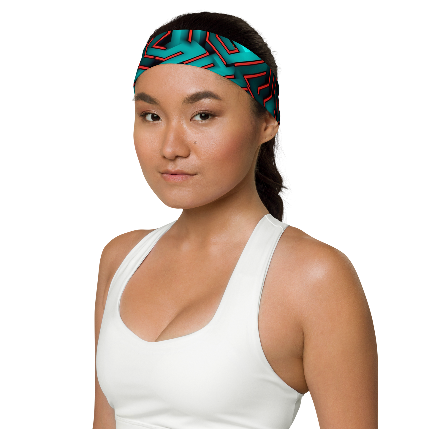 3D Maze Illusion | 3D Patterns | All-Over Print Headband - #2