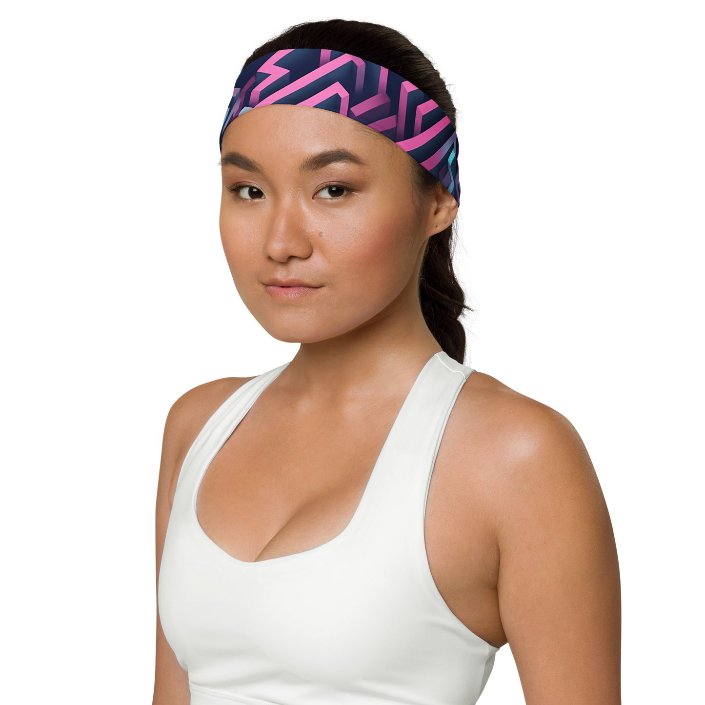 3D Maze Illusion | 3D Patterns | All-Over Print Headband - #4