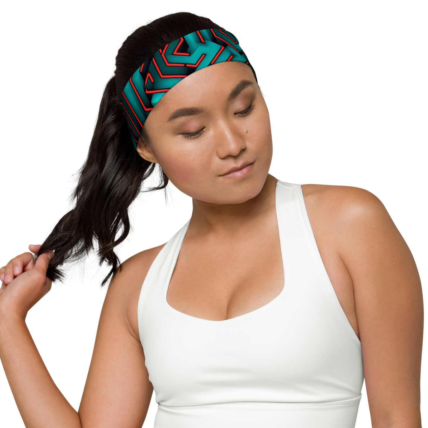 3D Maze Illusion | 3D Patterns | All-Over Print Headband - #2