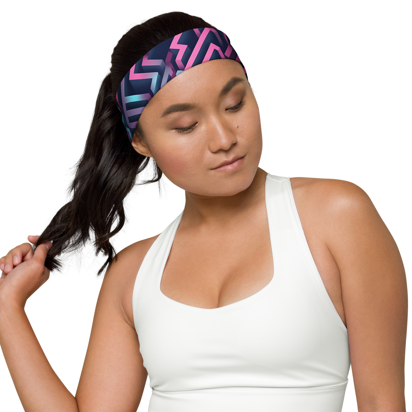 3D Maze Illusion | 3D Patterns | All-Over Print Headband - #4