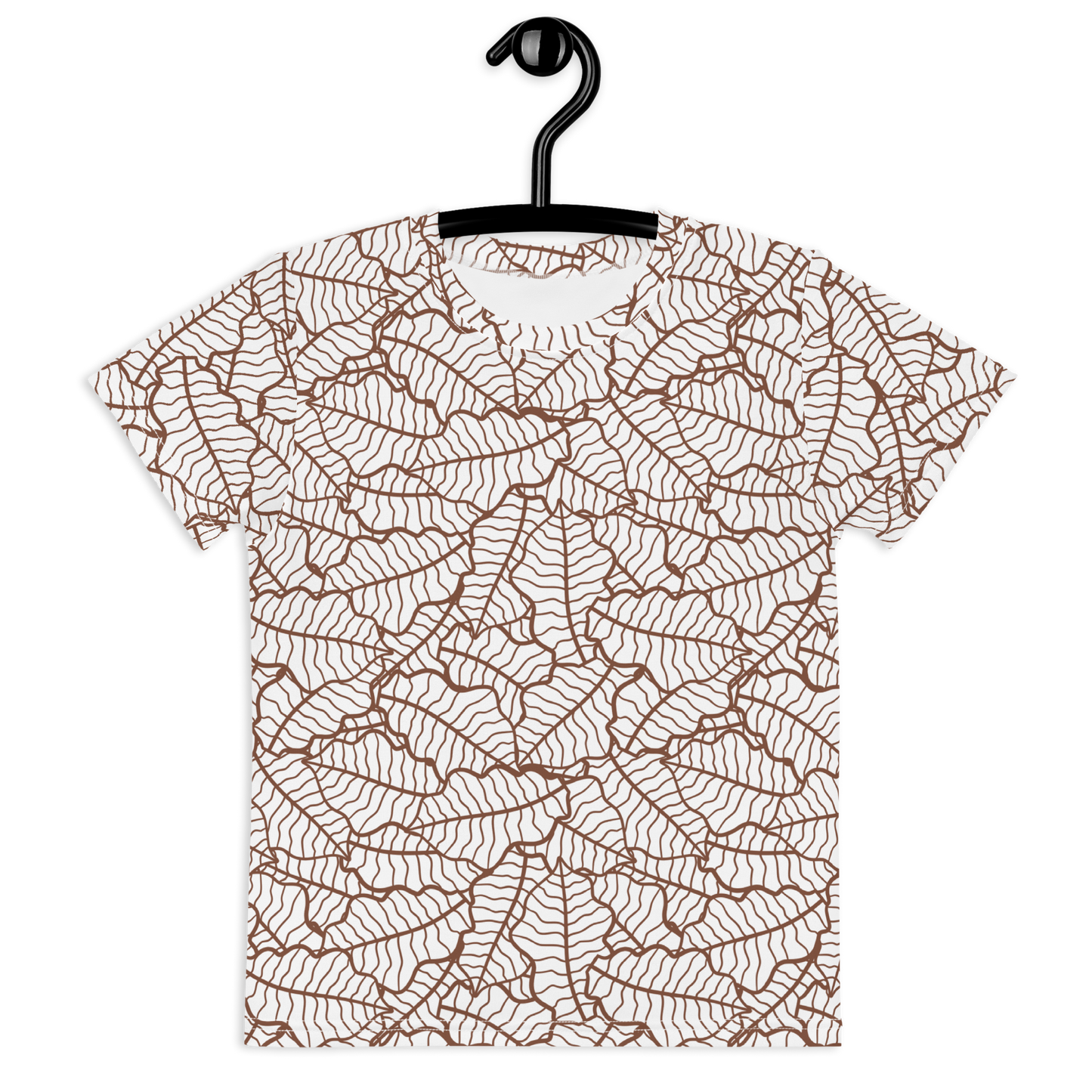 Colorful Fall Leaves | Seamless Patterns | All-Over Print Kids Crew Neck T-Shirt - #5